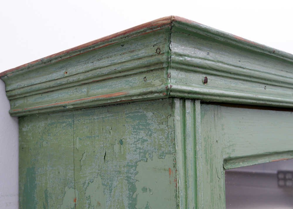 Antique Painted China Cabinet
