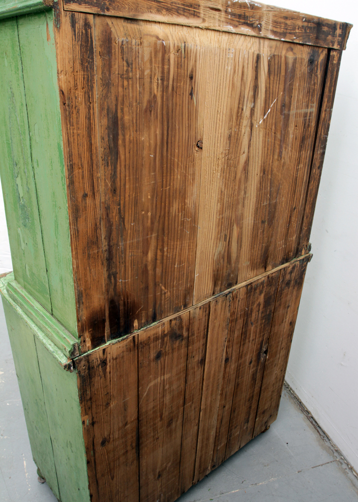 Antique Painted China Cabinet