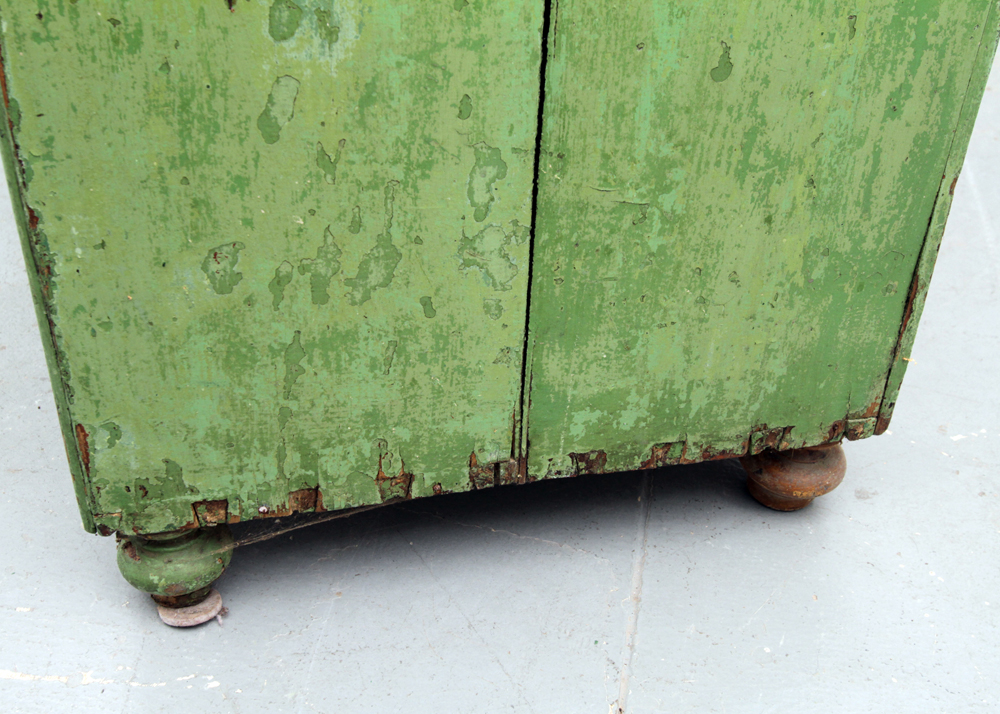 Antique Painted China Cabinet