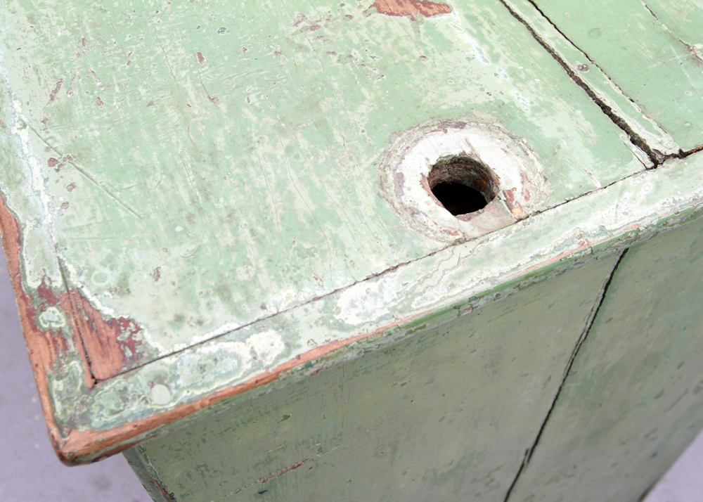 Antique Painted China Cabinet