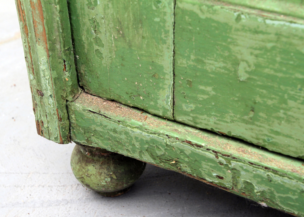 Antique Painted China Cabinet