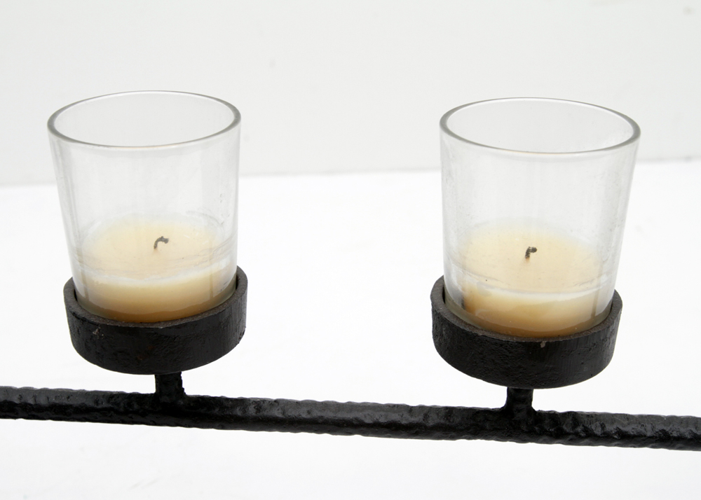 Hammered Metal Candle Holder