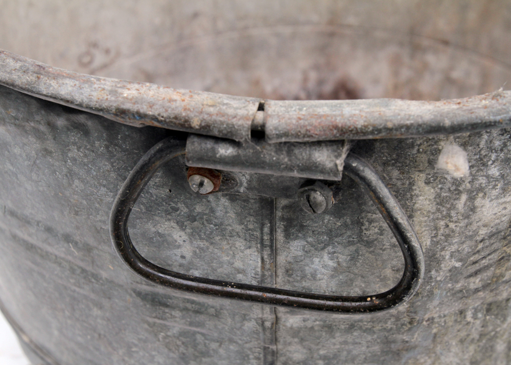 Vintage Galvanized Steel Tubs
