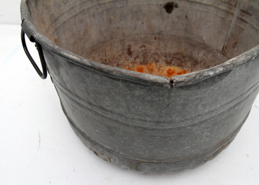 Vintage Galvanized Steel Tubs
