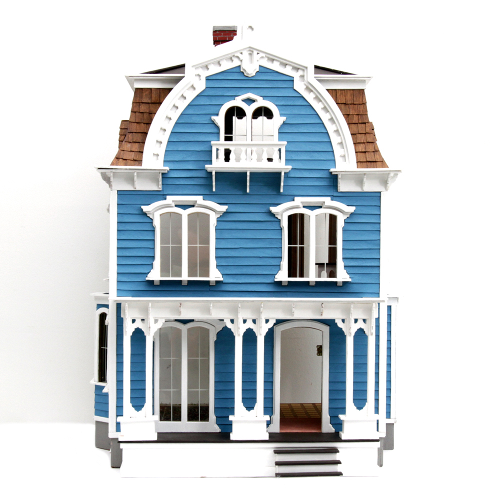 Willowcrest Mansard Dollhouse by Greenleaf With Table