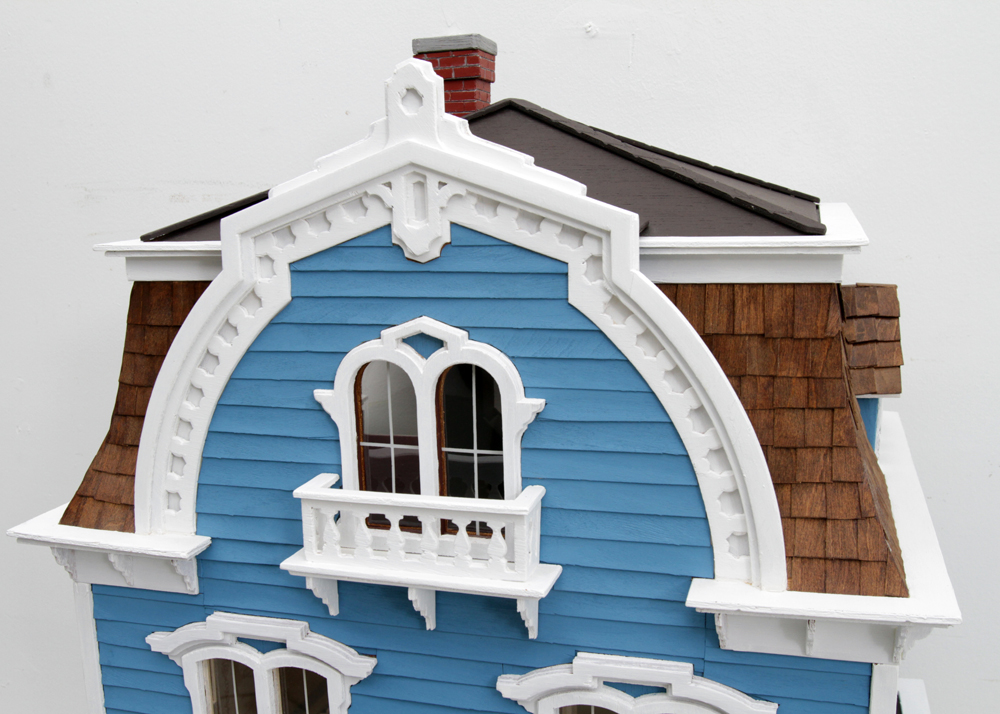 Willowcrest Mansard Dollhouse by Greenleaf With Table