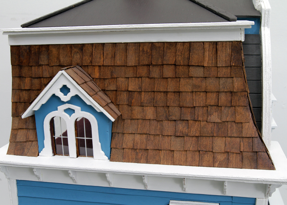 Willowcrest Mansard Dollhouse by Greenleaf With Table