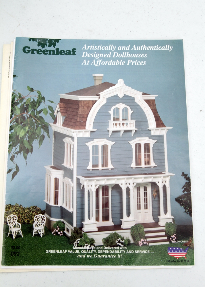 Willowcrest Mansard Dollhouse by Greenleaf With Table