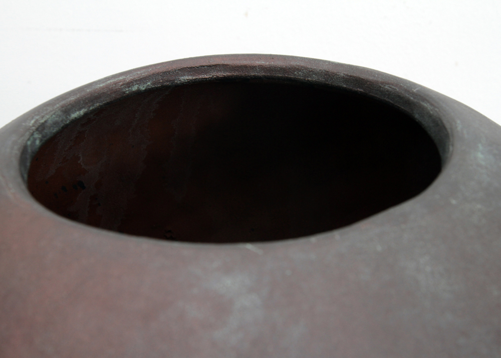 Cast Stoneware Floor Vase