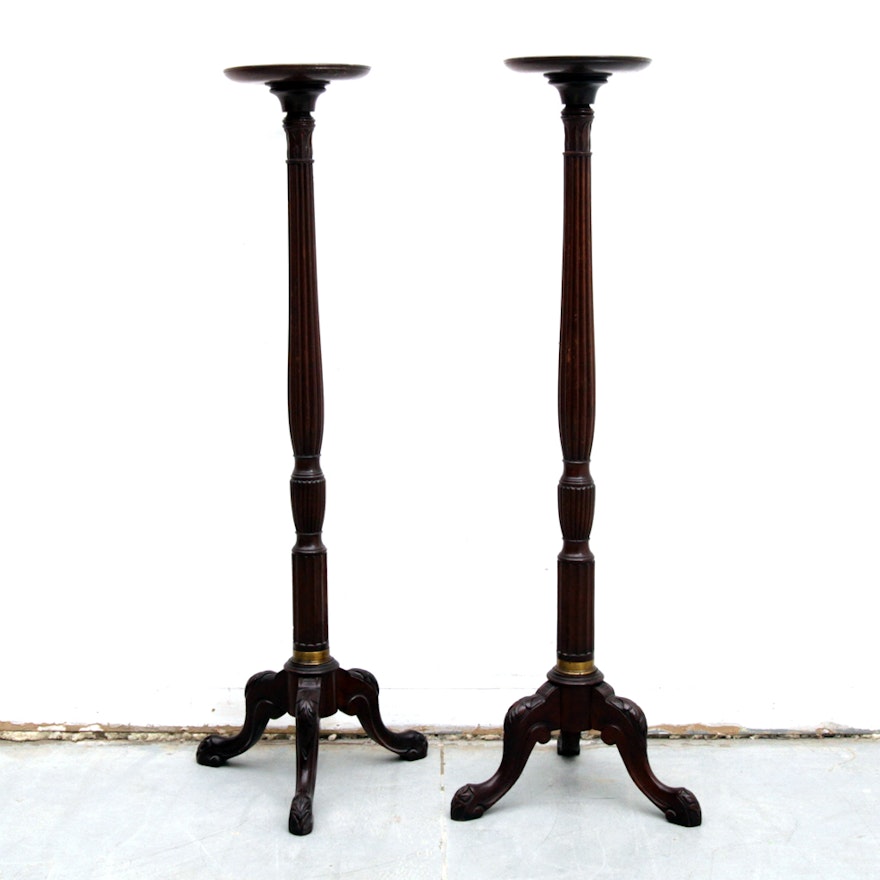 Vintage Queen Anne Style Plant Stands