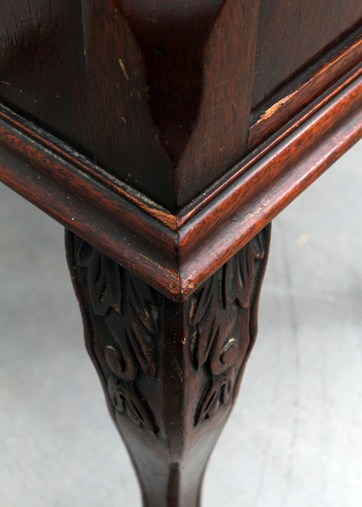 Vintage Chippendale Style Mahogany Knee-Hole Desk