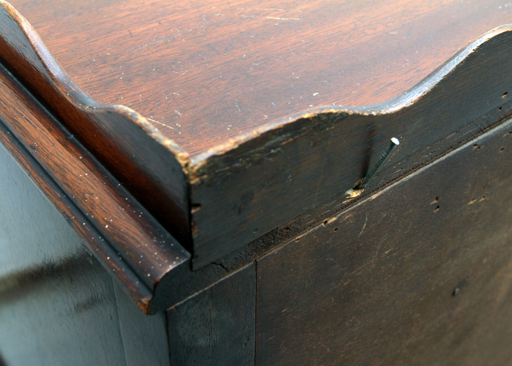 Vintage Chippendale Style Mahogany Knee-Hole Desk