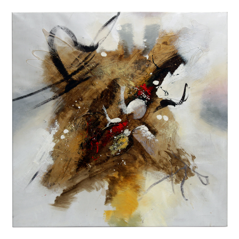 Acrylic Painting on Canvas of Non-Objective Subject