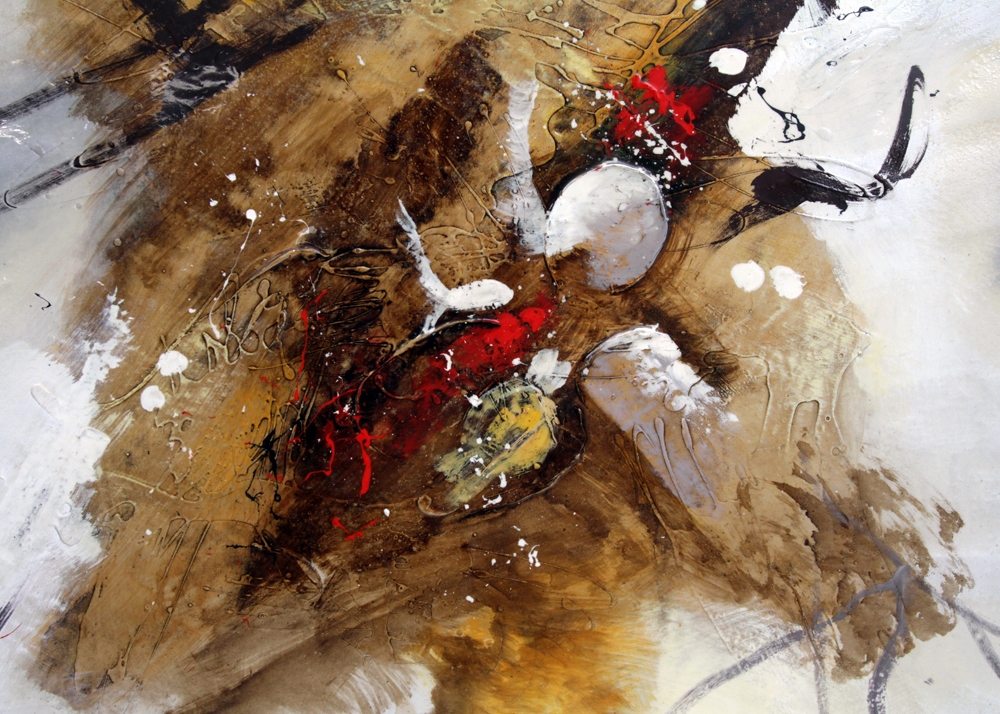 Acrylic Painting on Canvas of Non-Objective Subject