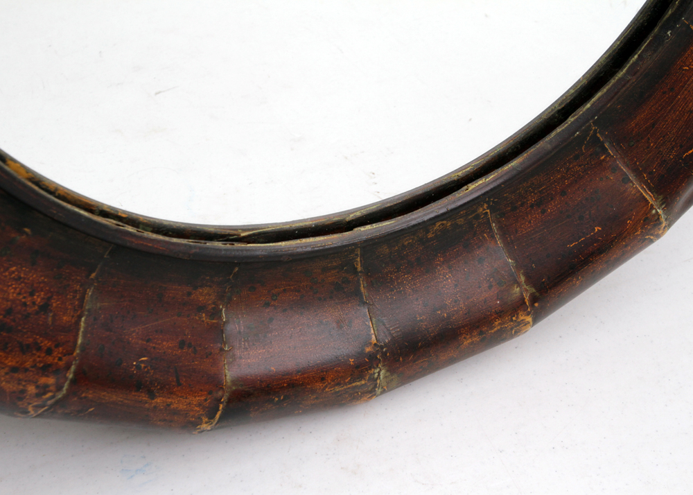 Oval Metal Framed Mirror