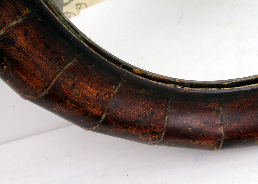 Oval Metal Framed Mirror