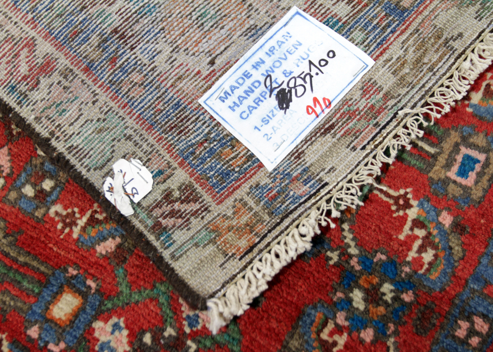 Hand-Knotted Persian Hamadan Wool Carpet Runner