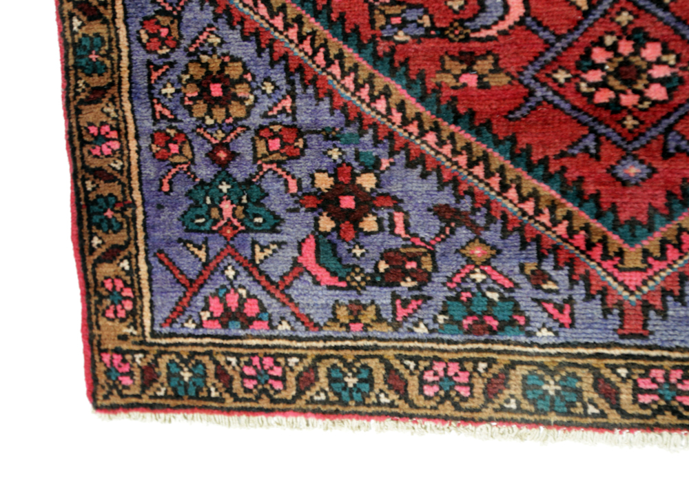 Hand-Knotted Persian Kurdish Bijar Area Rug
