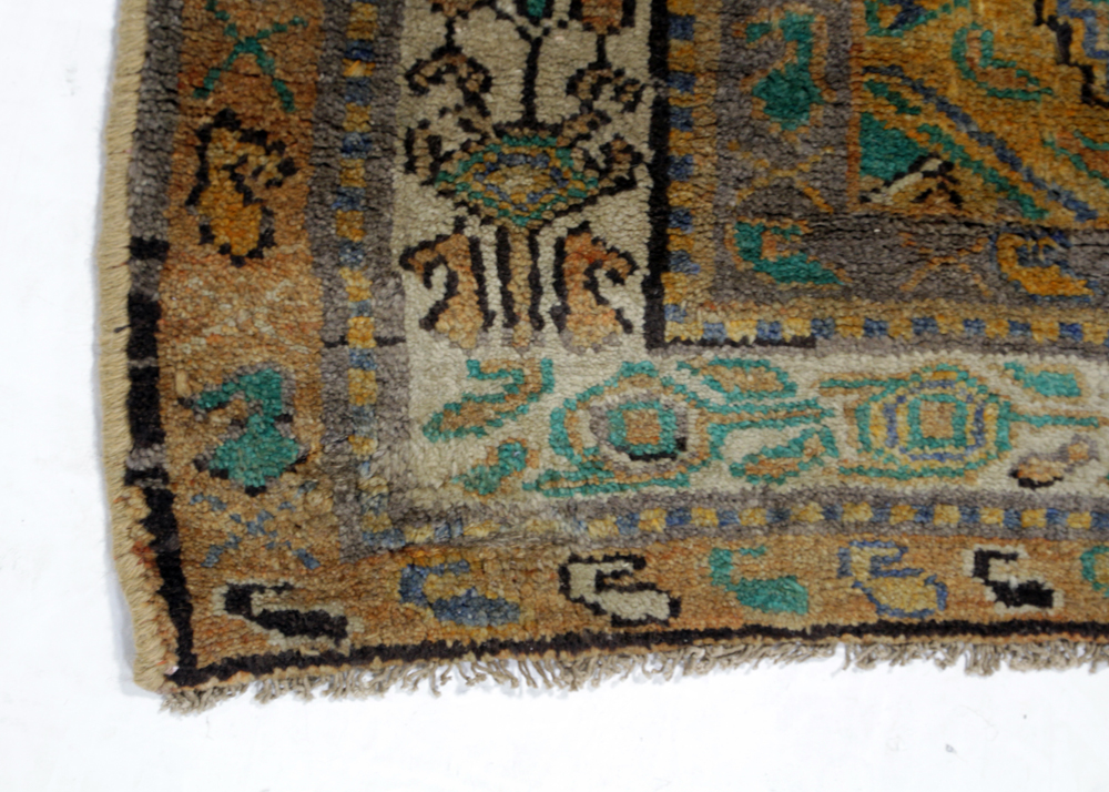 Hand-Knotted Persian Karaja Heriz Wool Area Rug