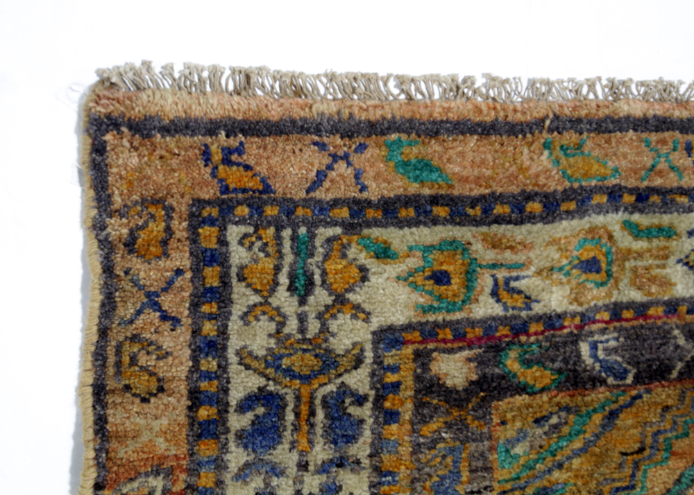 Hand-Knotted Persian Karaja Heriz Wool Area Rug