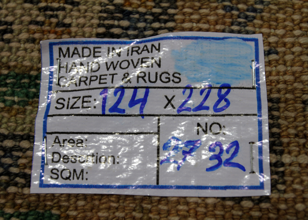 Hand-Knotted Persian Karaja Heriz Wool Area Rug