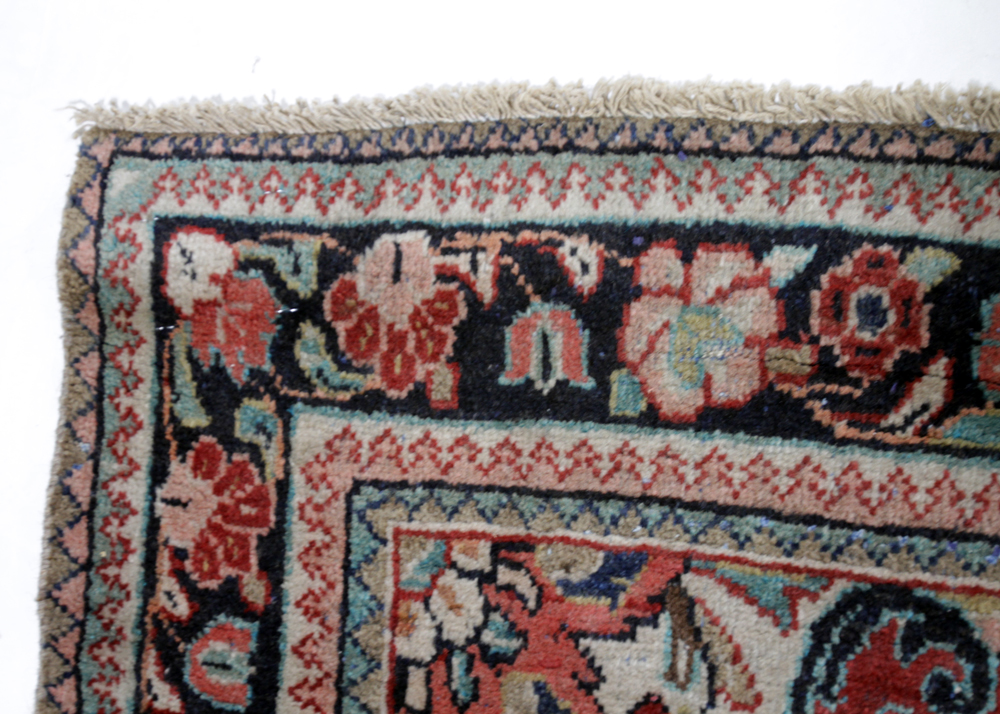 Hand-Knotted Persian Mahal Sarouk Area Rug