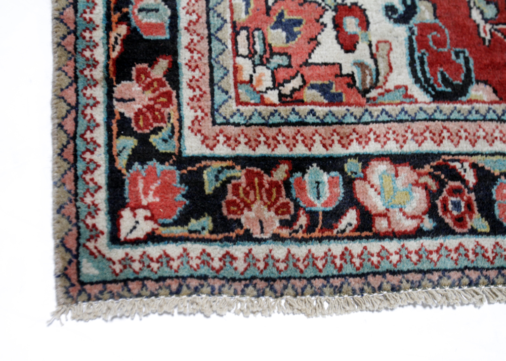 Hand-Knotted Persian Mahal Sarouk Area Rug