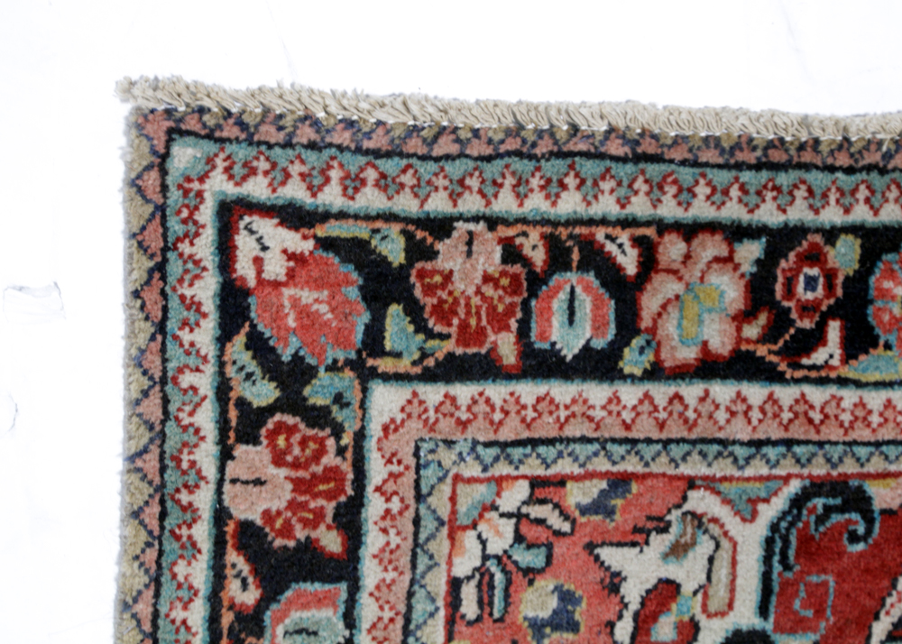 Hand-Knotted Persian Mahal Sarouk Area Rug