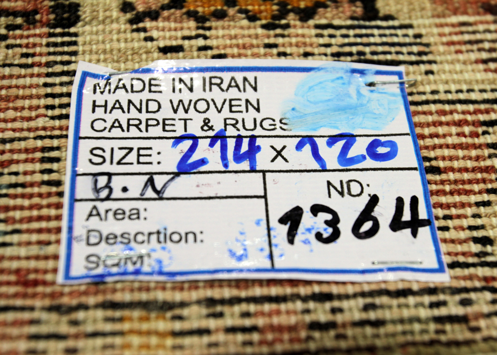 Vintage Hand-Knotted Persian Malayer Wool Area Rug