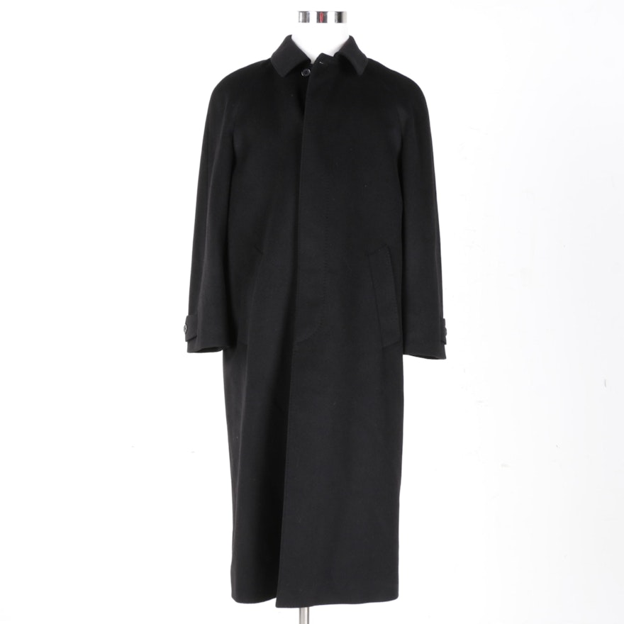 Men's Valente Black Cashmere Winter Coat