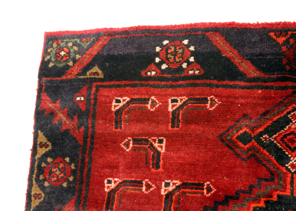 Hand-Knotted Persian Kurdish Bijar Wool Carpet Runner
