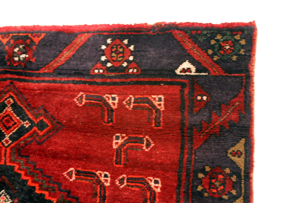 Hand-Knotted Persian Kurdish Bijar Wool Carpet Runner