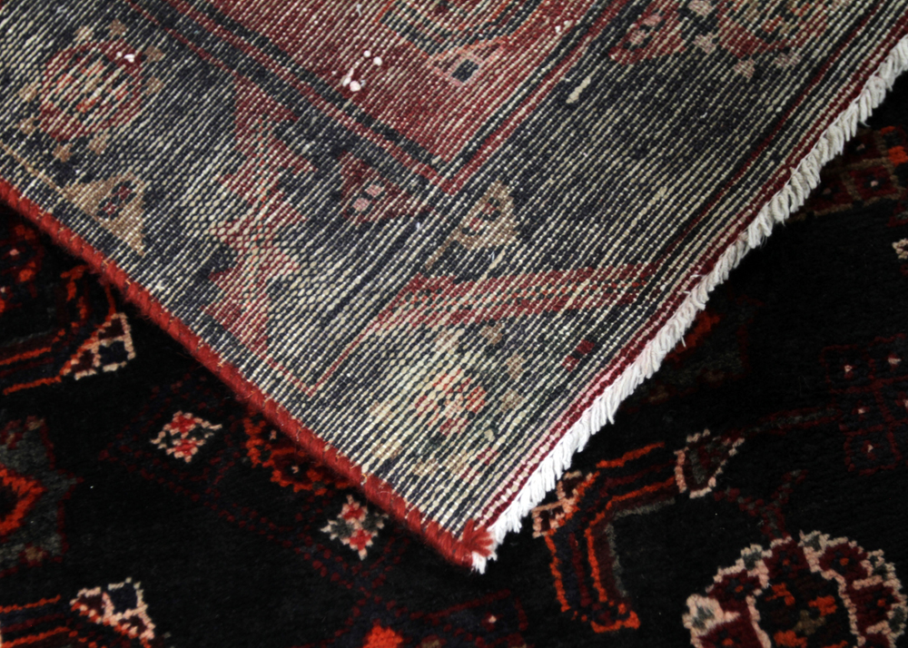 Hand-Knotted Persian Kurdish Bijar Wool Carpet Runner