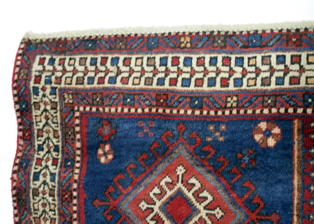 Hand-Knotted Vintage Persian Sirjan Wool Area Rug