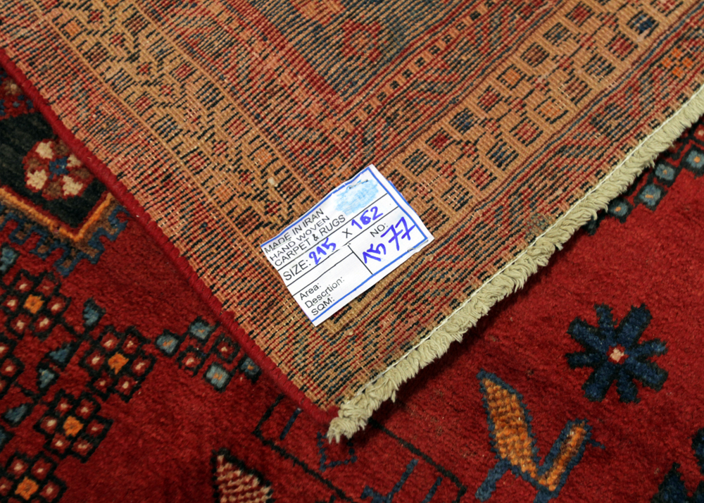 Hand-Knotted Vintage Persian Sirjan Wool Area Rug