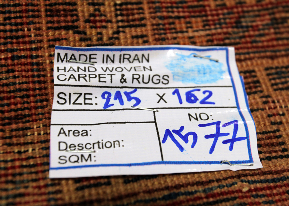 Hand-Knotted Vintage Persian Sirjan Wool Area Rug