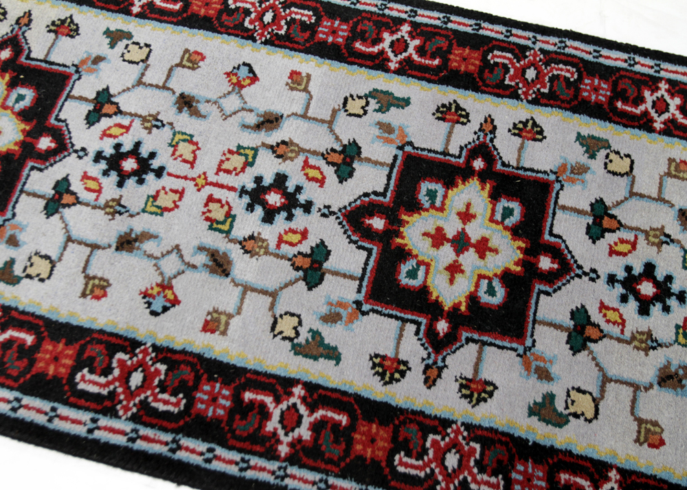 Hand-Knotted Indo-Persian Bakhshayesh Heriz Palace Size Runner