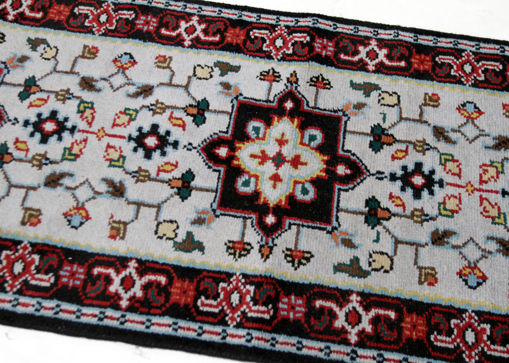Hand-Knotted Indo-Persian Bakhshayesh Heriz Palace Size Runner