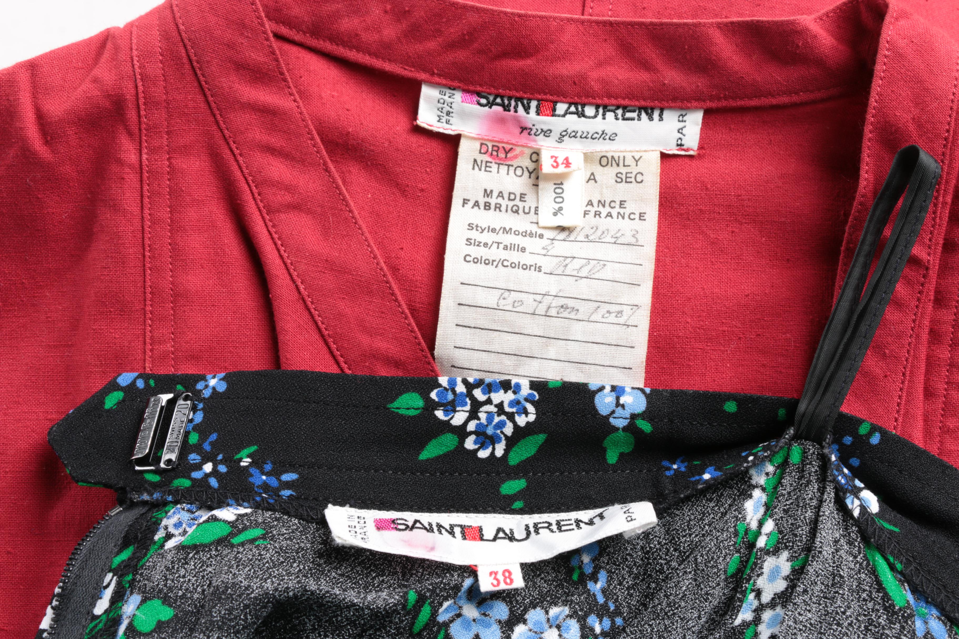 Women's Circa 1970s Saint Laurent Rive Gauche Clothing