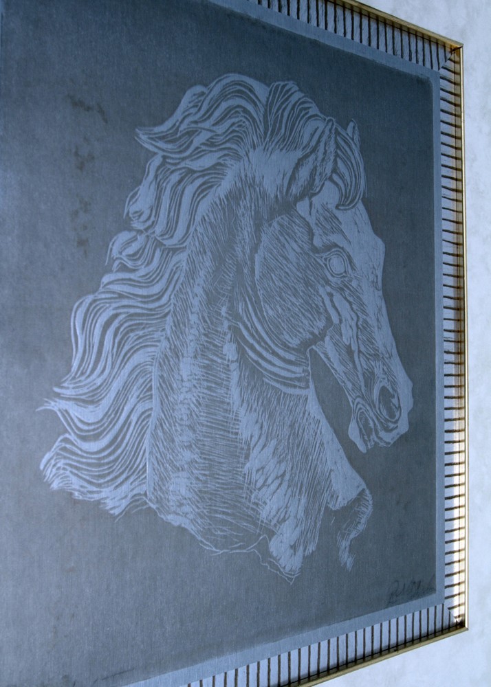 Relief Prints on Metal "Proud Steed"
