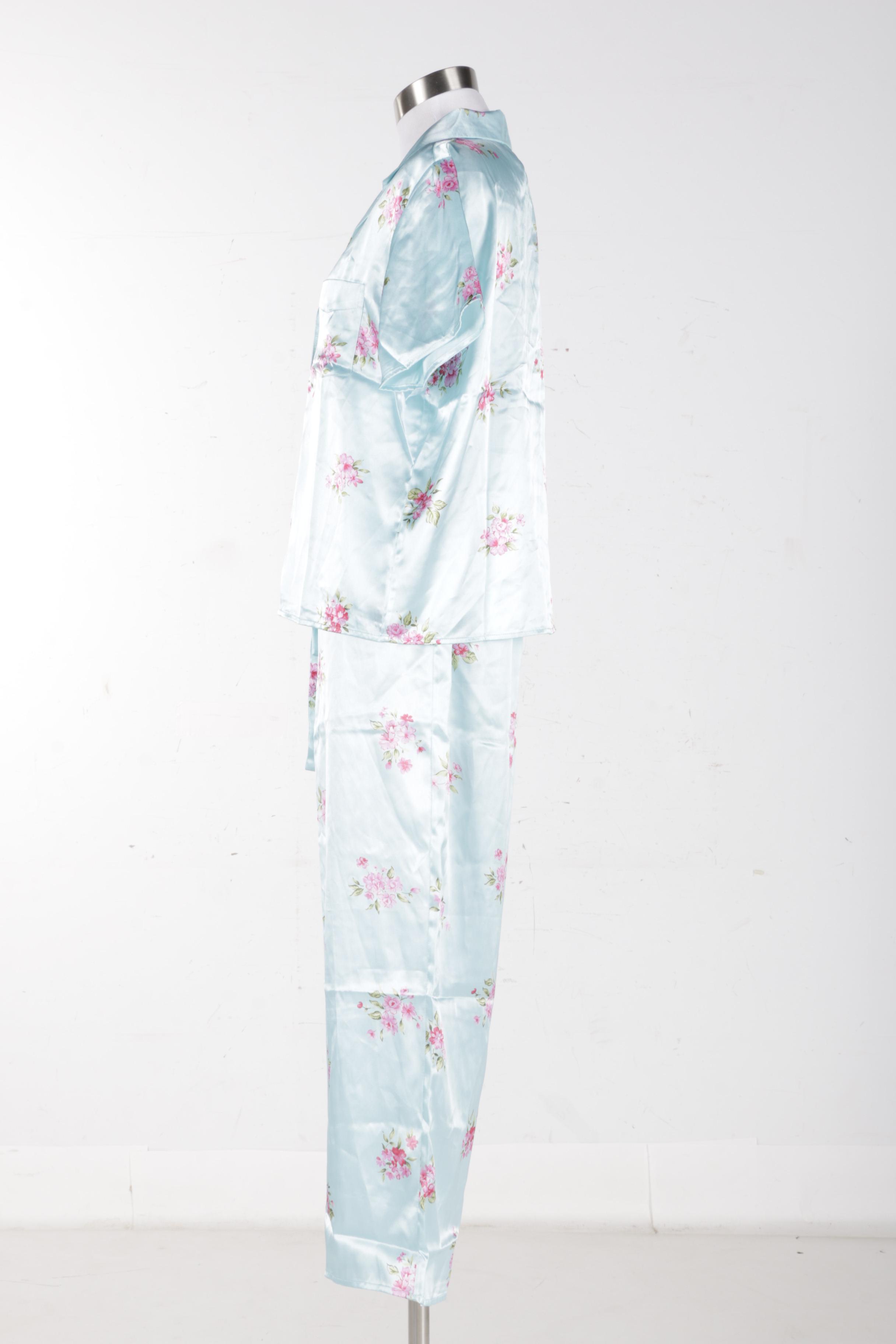 Victoria's Secret Floral Satin Pajamas