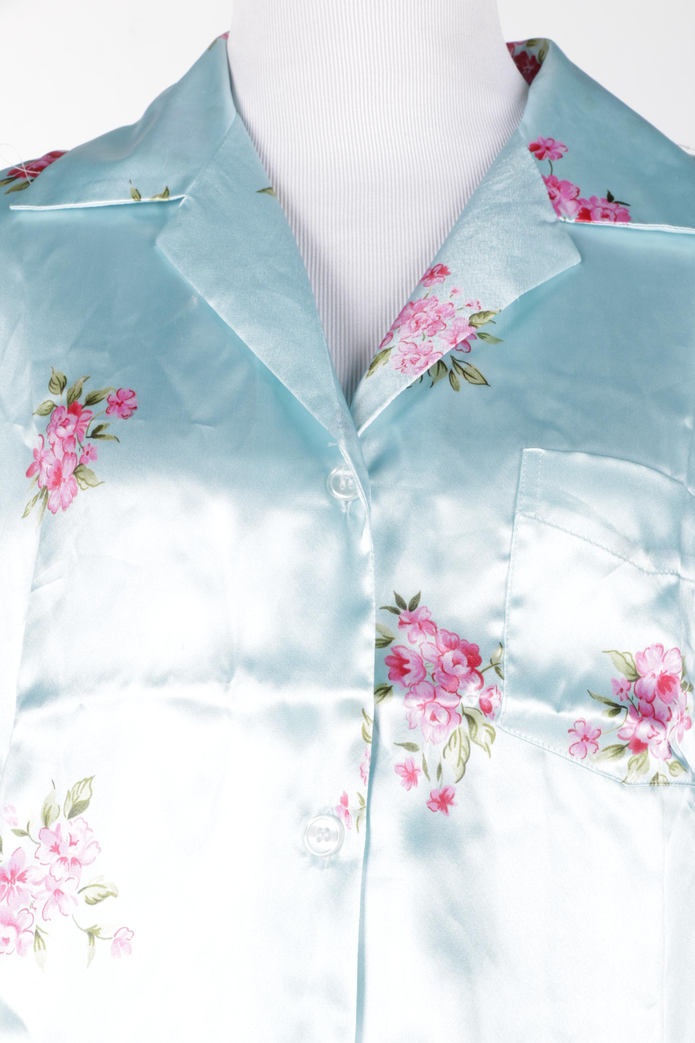 Victoria's Secret Floral Satin Pajamas
