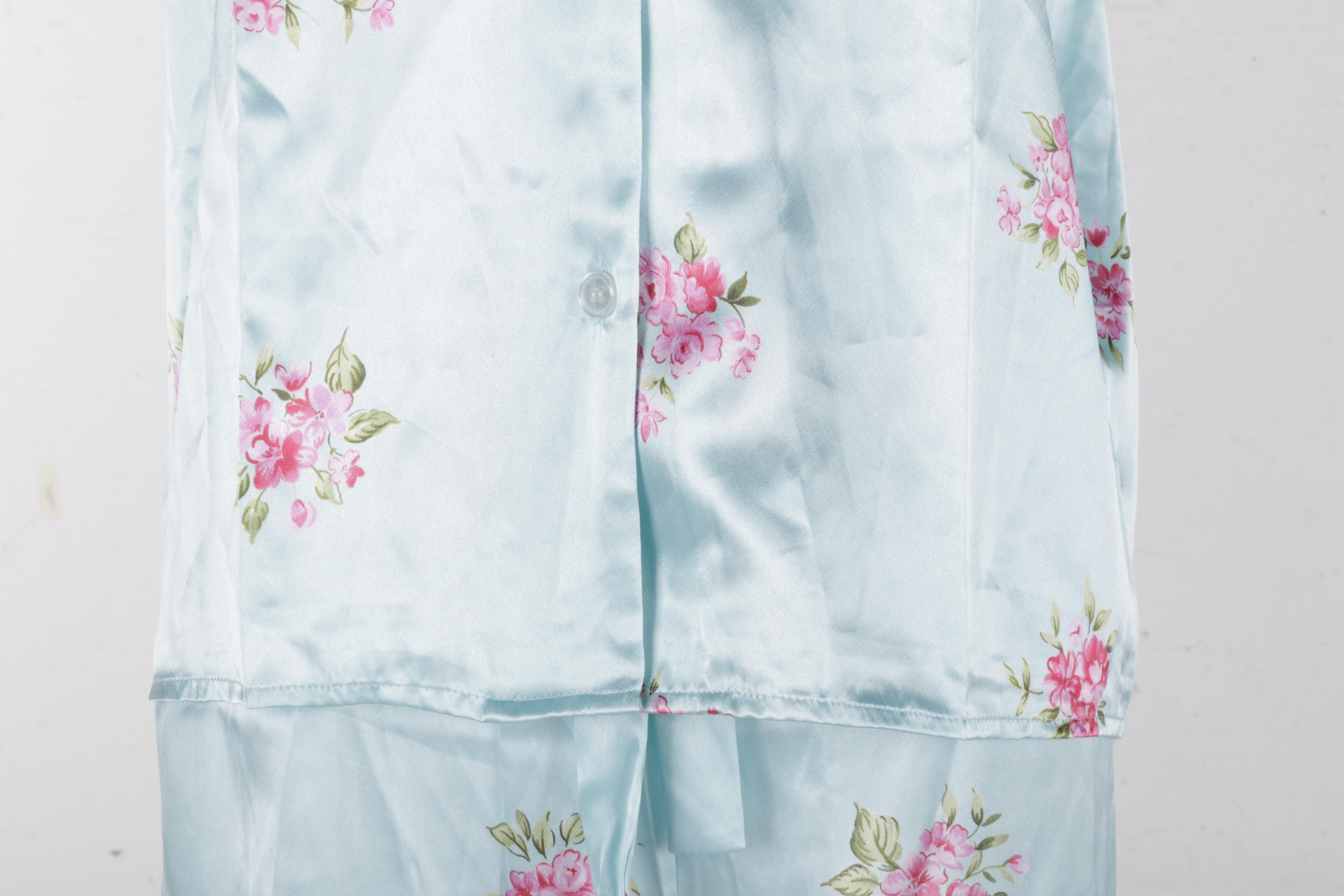 Victoria's Secret Floral Satin Pajamas