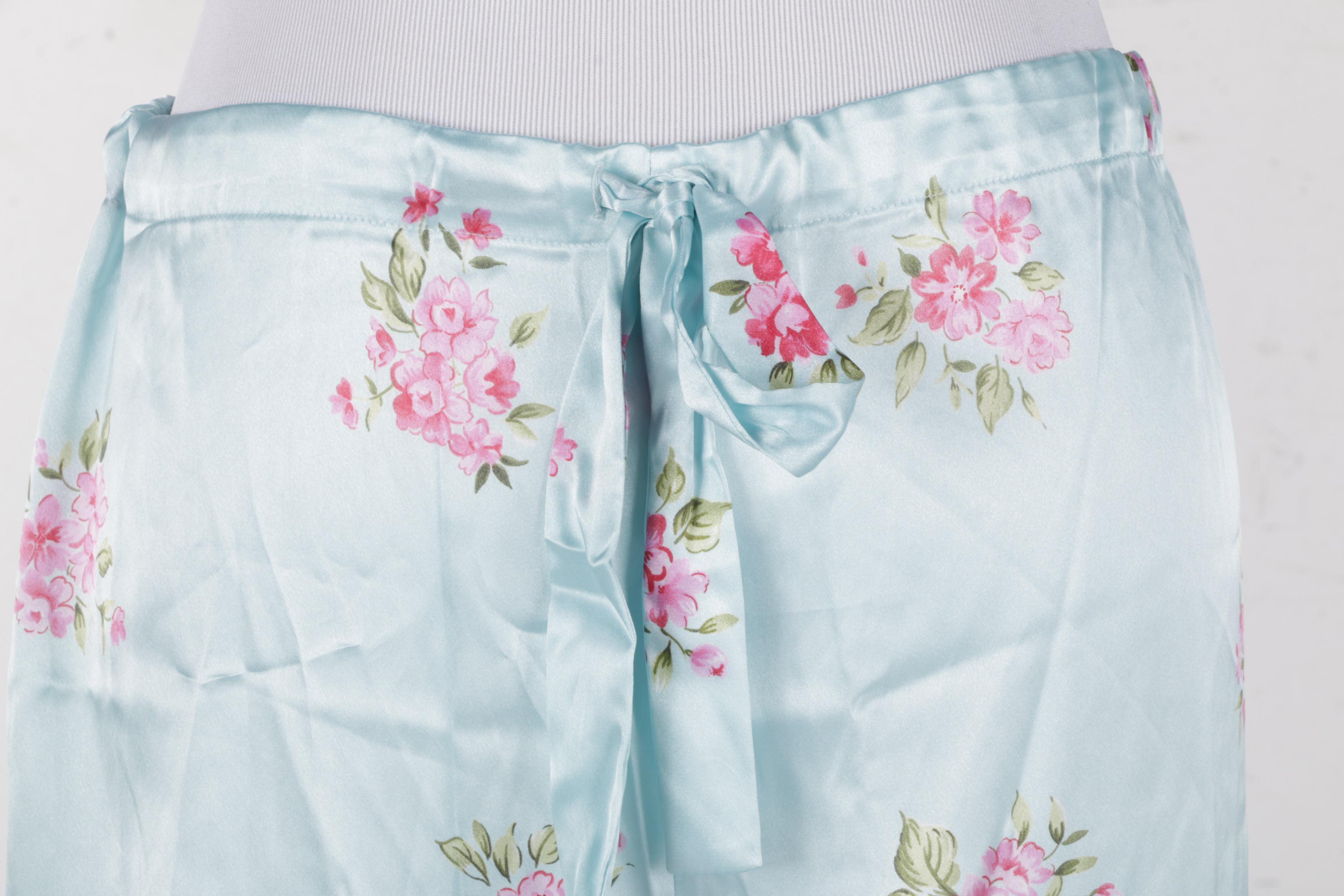 Victoria's Secret Floral Satin Pajamas