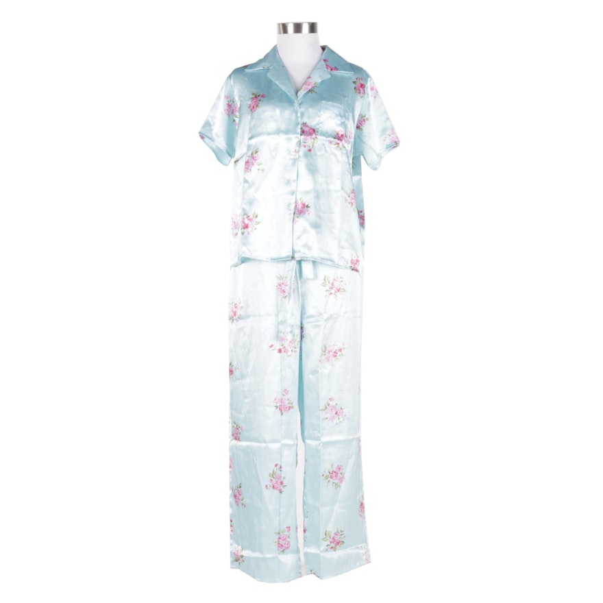 Victoria's Secret Floral Satin Pajamas
