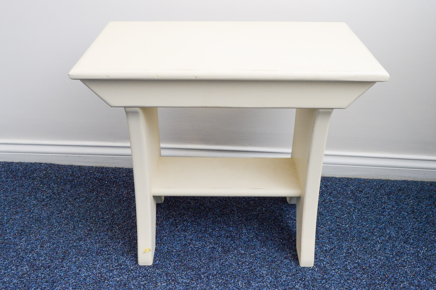 A Set of Cream Colored Wood Furniture and Desk Organizers