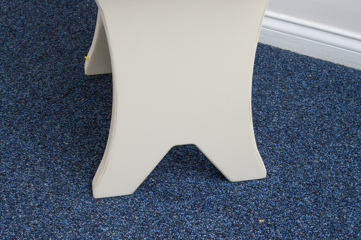 A Set of Cream Colored Wood Furniture and Desk Organizers