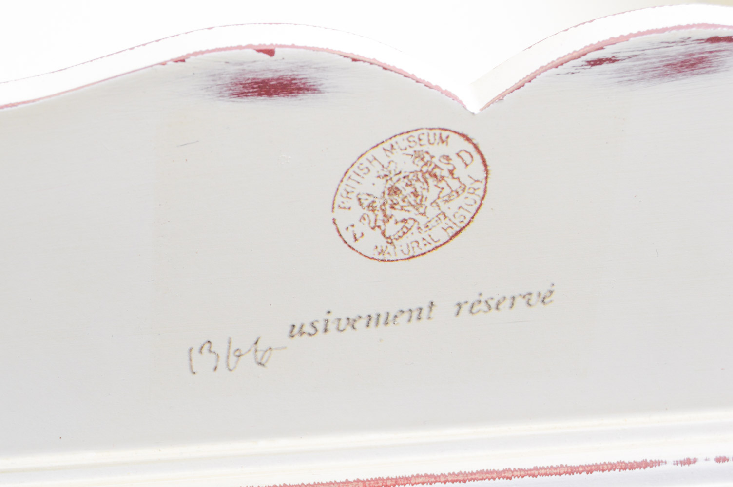 A Set of Cream Colored Wood Furniture and Desk Organizers