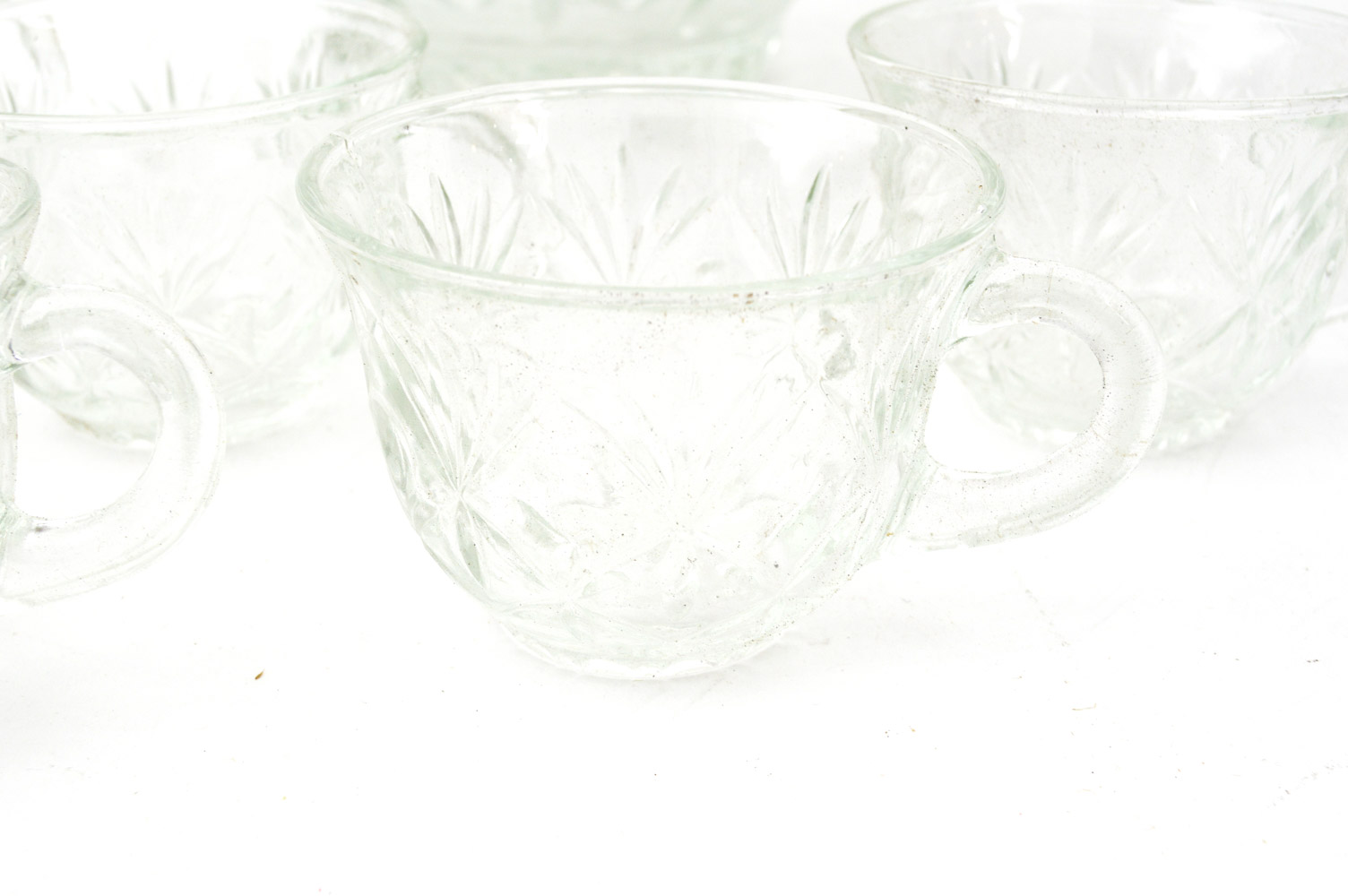 Vintage Anchorglass Serva-Snack Set and Hazelware Punch Bowl