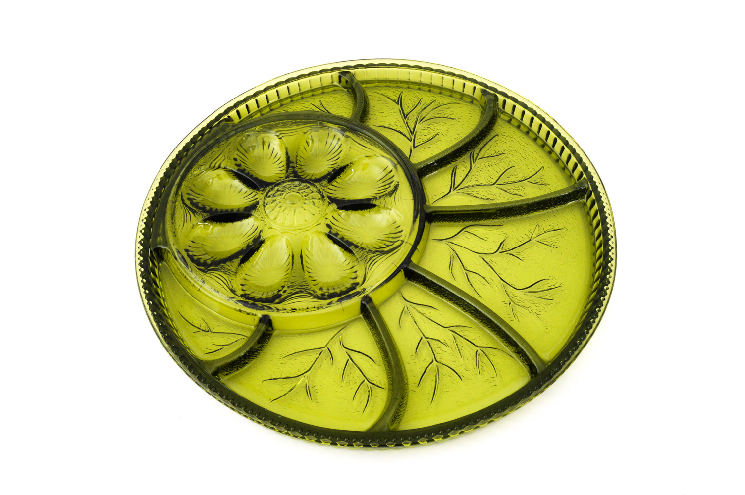 Vintage Anchorglass Serva-Snack Set and Hazelware Punch Bowl